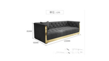 Postmodern Living room sofa sets 5 seater sofa living room furniture Velvet sofa set1