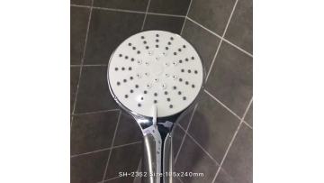 10cm White Massage Hand held Chrome Shower Head in 5 Settings with Double Blister Packing1