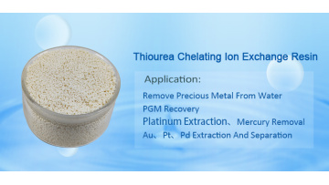 Thiourea chelating resin