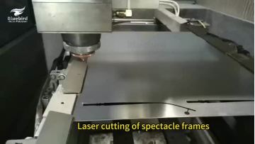 Laser cutting of spectacle frames