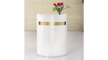 Mini Small Cash Checkout Cheap Hairdresser Hotel Size Hair Salon for Retail Store Display Round Standing Led Gold Reception Desk1