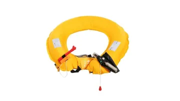 Inflatable Belt Floating Aid Orange Lifesaving Ring1