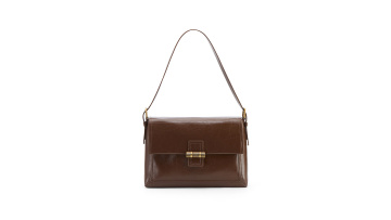 Cracked Texture Cowhide Tote Stylish Commuter Bag