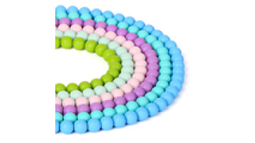9Mm 12 Mm 15 Mm 19Mm Mixed Pastel Pink Bulk Bpa Free Food Grade Teething Round Silicone Beads1