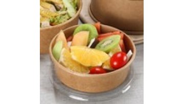 Wholesale Kraft Paper Salad Bowl - Disposable Takeaway Container for Noodles and Soup1