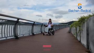 Top Ranked Products Handicapped Electric Wheelchair All Aluminum Alloy Portable Electric Wheelchair Foldable1