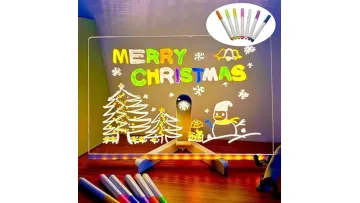 Creative LED Light Drawing Board for Home Decor Message Board1