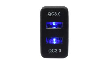 DC 12 V 24 V 2 Port  USB car  Socket adapter Quick Charge Dual QC 3.0 Fast Charger  For Auto Car1
