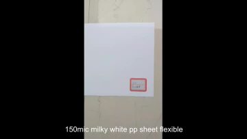150mic milky white pp sheet flexible