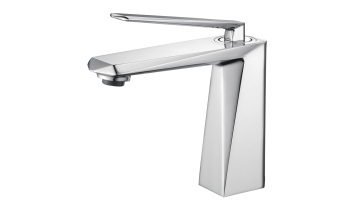 Deck mount bathroom faucet