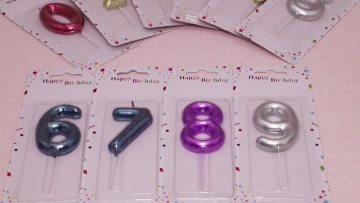 Number And Flower Birthday Candle.mp4