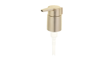 24/410 UV shiny gold lotion pump with UV gold clip