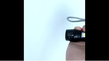 Built In Battery usb Zoom 3 Modes Led Torch