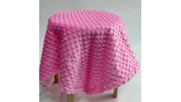 100% polyester minky dot baby blanket for newborn1