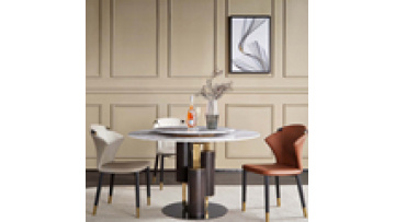 Natural White With Colorful Lines Dining Table1