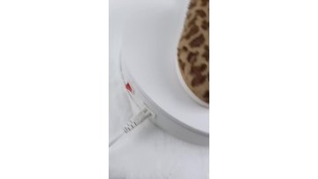 leopard fur slipper