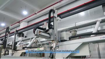 In the production ofinjection molded parts