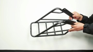 BR001 Bicycle Rack Matt Black Steel Trailer Parts Luggage Bike Manned Rack1