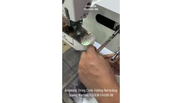 Automatic String Cords Folding Bartacking Sewing Machine FOXSEW FX430G-RB