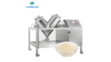 V50 Small Powder Mixer Spices Mixing Machine V Powder Mixing V Shape Powder Mixer with Protective Fence1