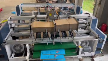 PX-2400 double pieces gluing machine folder gluer machine