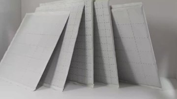 Glass cloth overstitched