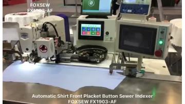 Automatic Shirt Front Placket Button Sewing Indexer FOXSEW FX1903-AF