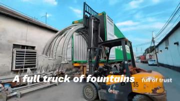 DEWY custom fountain shipment