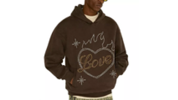 OEM Cross Crystal Rhinestone Oversized Drop Shoulder Hoodie Plain Vintage Hoodies1