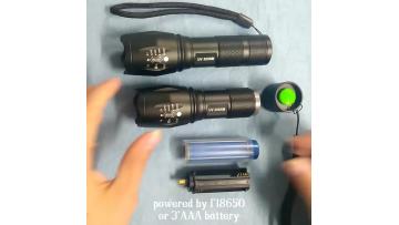Military Grade UV Ultraviolet Flashlight Zoom 18650 Rechargeable UV LED 365NM1