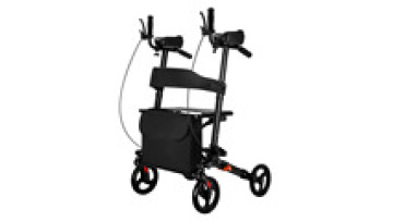 Lightweight Folding Aluminum Rollator Walker for Medical Transport Comfortable Seat Convenient for Seniors & Elderly Adults1
