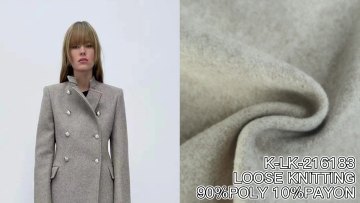 China textile supplier wholesale TR loose knit PIQUE polyester rayon winter Fabric for Garment1