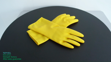 Topwill 2022 New Heat-Resistant Cleaning Dish Washing Colorful Household Natural Latex Rubber Gloves1