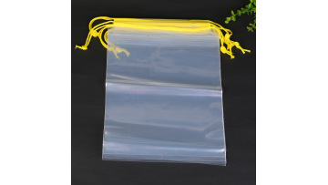 LDPE plastic drawstring bag