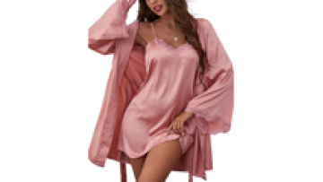 Custom High Quality Silk Lace Cozy Elegant Sleepwear Sexy Pajamas For Women Set1