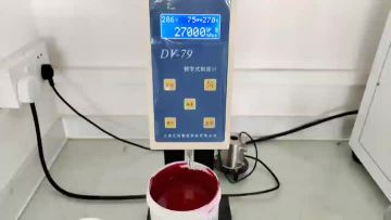 Ink viscosity test