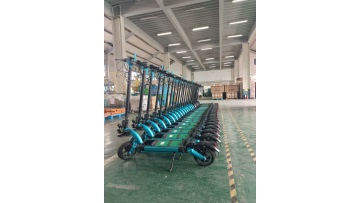 EO 02 Offroad electric scooter on the assem line