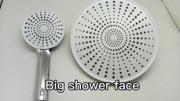 Wholesale Chromed Thermostat Shower Faucet Stainless Steel Shower Column Set with White Starry Sky Face1