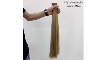 i tip hair extensions Wholesale Double Drawn Indian Remy Raw Itip Extension Hair Blonde Virgin 100% Human Hair Extension i tip1