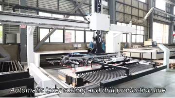 6.Automatic laser cutting and drill production line
