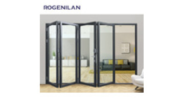 Terrace Sliding Aluminum Doors Glass Curtain Folding Doors Interior Partition Wall Aluminium Glass Door1