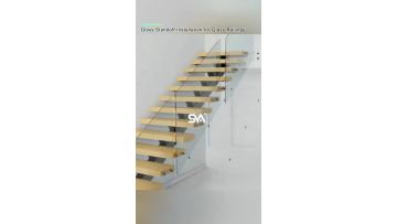 Stainless Steel Balcony Railing Frameless Glass Standoff Hollowed