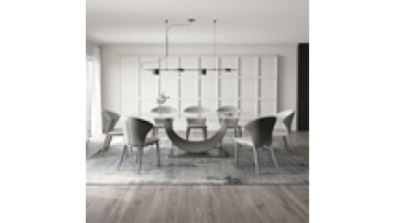 Luxury Modern Restaurant Kitchen Dining Room Table Rectangle Square Round MDF Wooden Marble Texture Dinning Table Dining Table1