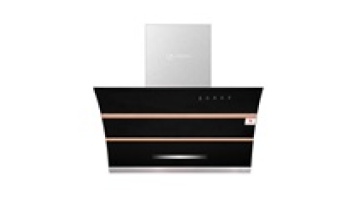 Commercial Kitchen 900MM Smoke Suction Painted Black Automatic Open Two Motors Auto Clean Extractor  Chimney Hood1