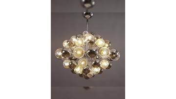 aesthetic feeling modern glass metal pendant lamp