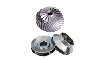 Custom precision investment casting stainless steel small steam turbine fan cast water pump impeller1
