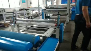 Video of the car floor mat composite machine