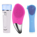 USB Rechargeable Electric Facial Cleansing Brush Massager Pore Face Cleaning Device Skin Care Face Steamer Mist Sprayer Beauty