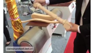 Wood edge sanding machine