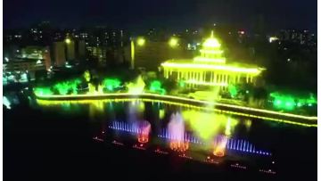 dancing music lake fountain